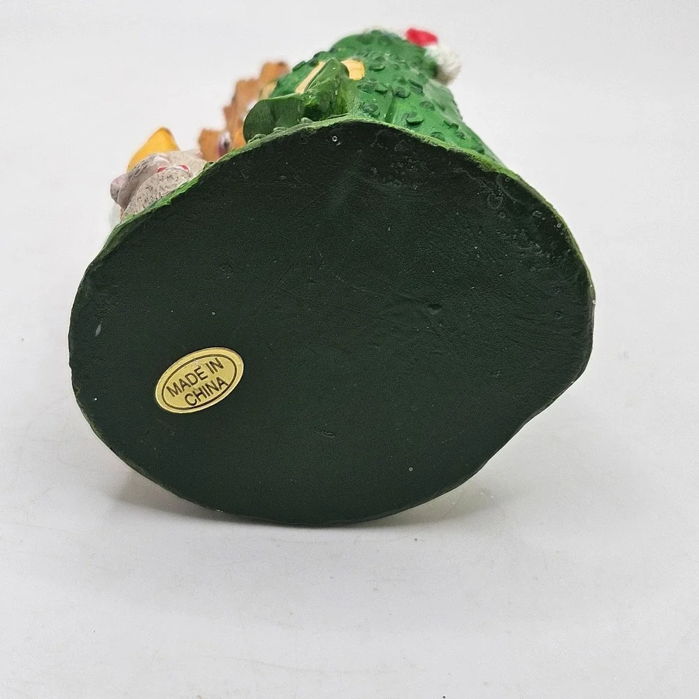 Vintage Christmas Alligator Bird Bunny Tree Ornament Figurine Woodland Holiday